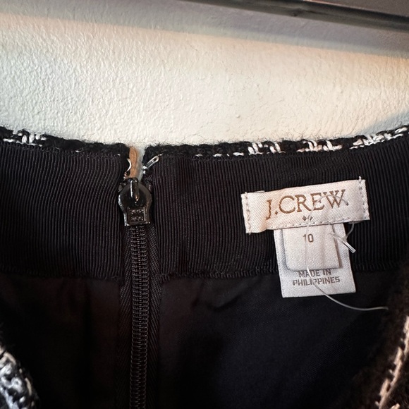 J. Crew Black and White Checkered Pencil Skirt - Picture 3 of 3